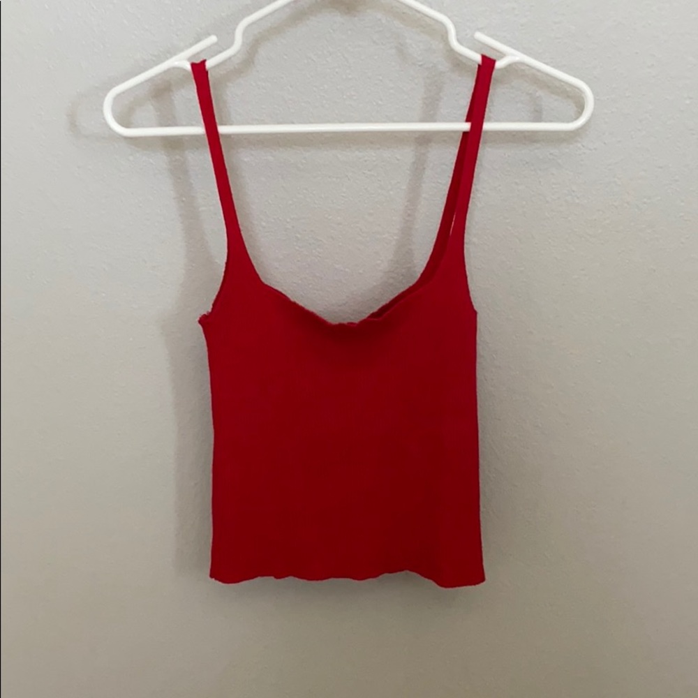 brandy melville red tank